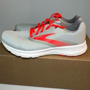 Brooks Range Running Walking Smoke Grey And Orange Athletic Shoes Size 9.5